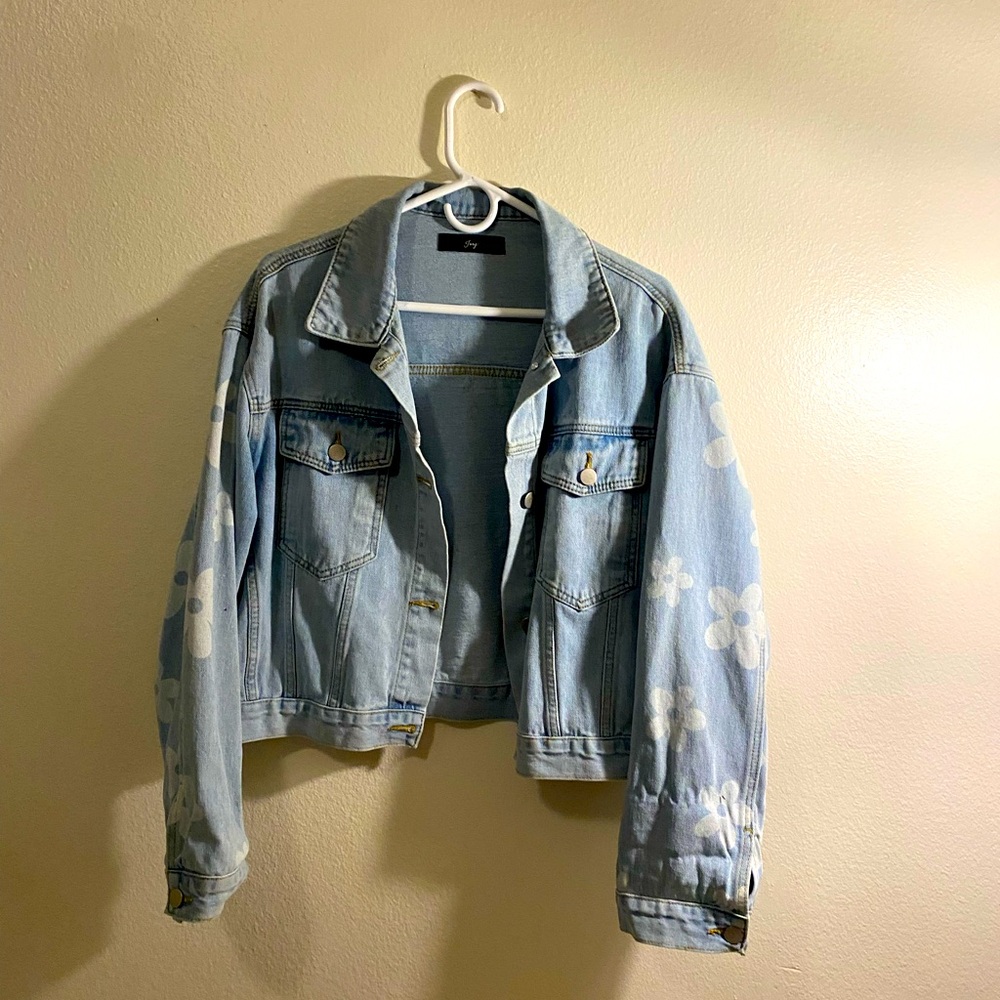 Thrifted jean jacket